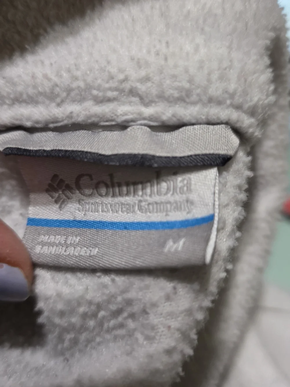 Columbia Grey Full-Zip Fleece Jacket - Men's Used Size M